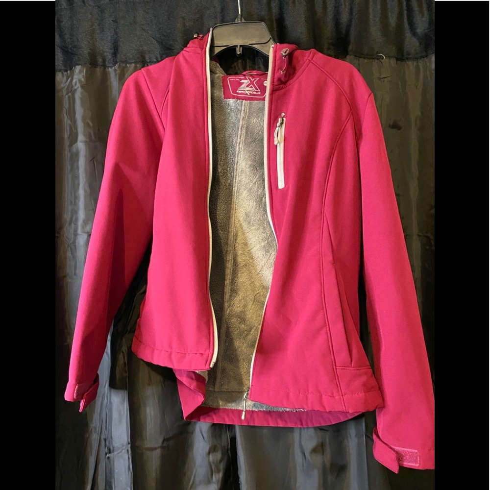 Fleece Zip-up with fur